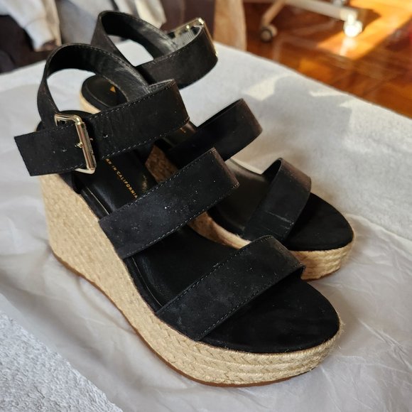 BC Footwear Snack Bar Espadrille Tall Wedge Sandal Size 7 - Picture 2 of 4